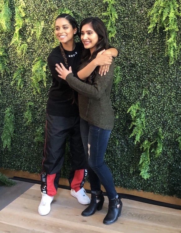 Harjeet Kaur with Lilly Singh